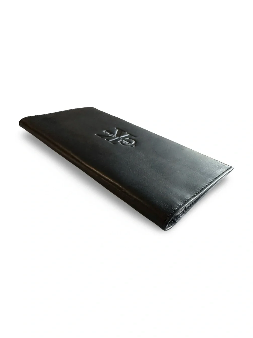 Calvin Klein Premium made in Spain Black Embossed Leather Long Wallet Unisex